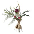 Buchet flori artificiale, Bloomingville, Crown, 30x80 cm, polietilena/fier/textil, rosu