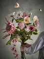 Buchet flori artificiale, Bloomingville, Dust, 40x109 cm, poliester/polietilena, roz