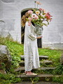Buchet flori artificiale, Bloomingville, Dust, 40x109 cm, poliester/polietilena, roz