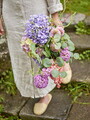 Buchet flori artificiale, Bloomingville, Edge, 30x80 cm, poliester/polietilena, mov