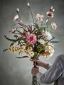 Buchet flori artificiale, Bloomingville, Hazy, 40x104 cm, poliester/polietilena, natural