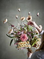 Buchet flori artificiale, Bloomingville, Hazy, 40x104 cm, poliester/polietilena, natural