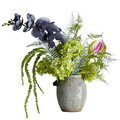 Buchet flori artificiale, Bloomingville, Poetry, 30x80 cm, polietilena/fier/textil, verde