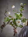 Buchet flori artificiale, Bloomingville, Rise, 40x109 cm, poliester/polietilena, alb