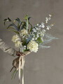 Buchet flori artificiale, Bloomingville, Symphonie, 30x103 cm, polietilena/fier/textil, alb