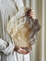 Bol decorativ, Bloomingville, Aiku, 38x29x7 cm, sticla, natural