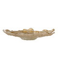 Bol decorativ, Bloomingville, Asimi, 38x8 cm, sticla, natural