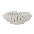 Bol decorativ, Bloomingville, Harmonia, 17.5x6 cm, marmura, alb