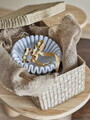 Bol decorativ, Bloomingville, Harmonia, 17.5x6 cm, marmura, alb