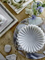 Bol decorativ, Bloomingville, Harmonia, 17.5x6 cm, marmura, alb