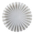 Bol decorativ, Bloomingville, Harmonia, 17.5x6 cm, marmura, alb