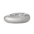 Bol decorativ, Bloomingville, Shine, 18x6 cm, ceramica, argintiu