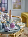 Suport pentru lumanari, Bloomingville, Trudy, 9x6x12.5 cm, ceramica, albastru