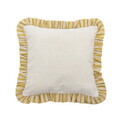 Perna decorativa, Bloomingville, Camila, 35x35 cm, bumbac, galben