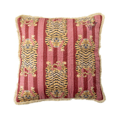 Perna decorativa, Bloomingville, Poirino, 45x45 cm, amestec bumbac, roz