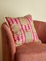 Perna decorativa, Bloomingville, Poirino, 45x45 cm, amestec bumbac, roz