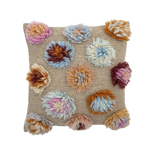 Perna decorativa, Bloomingville, Somma, 50x50 cm, lana/bumbac, multicolor