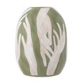 Vaza decorativa, Bloomingville, Adalena, 23.5x30.5 cm, ceramica, verde