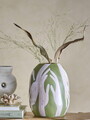 Vaza decorativa, Bloomingville, Adalena, 23.5x30.5 cm, ceramica, verde