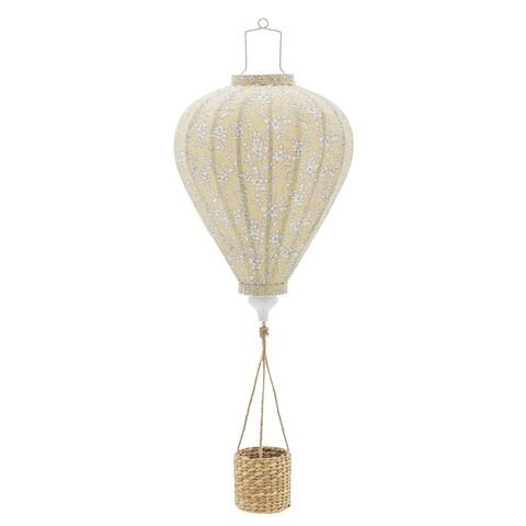 Decoratiune suspendata, Bloomingville, Pomp, 35x85 cm, poliester/zambila de apa, galben