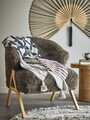 Pled, Bloomingville, Forma, 130x160 cm, amestec bumbac, natural