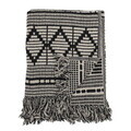 Pled, Bloomingville, Gutte, 130x160 cm, amestec bumbac, negru
