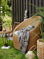 Pled, Bloomingville, Gutte, 130x160 cm, amestec bumbac, negru