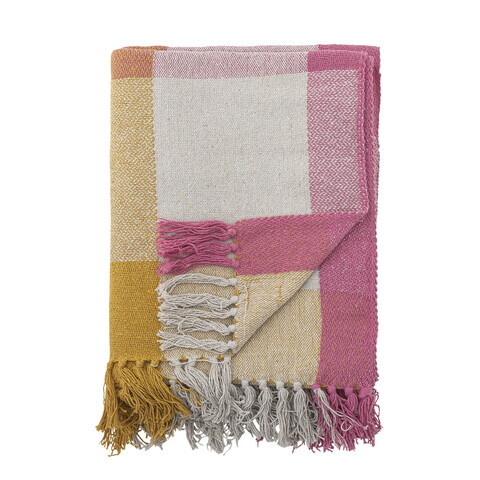 Pled, Bloomingville, Hadley, 130x160 cm, amestec bumbac, multicolor