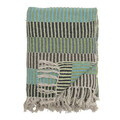 Pled, Bloomingville, Isnel Green, 130x160 cm, amestec bumbac, multicolor