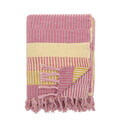 Pled, Bloomingville, Isnel Pink, 130x160 cm, amestec bumbac, multicolor