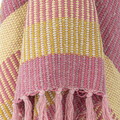 Pled, Bloomingville, Isnel Pink, 130x160 cm, amestec bumbac, multicolor