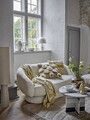 Pled, Bloomingville, Pratello, 130x160 cm, amestec bumbac, galben