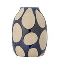 Vaza decorativa, Bloomingville, Bashir, 14.5x20 cm, ceramica, albastru