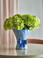 Vaza decorativa, Bloomingville, Belivia, 19.5x28.5 cm, ceramica, albastru