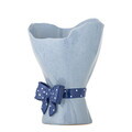 Vaza decorativa, Bloomingville, Belivia, 19.5x28.5 cm, ceramica, albastru