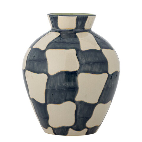 Vaza decorativa, Bloomingville, Check, 20x24 cm, ceramica, multicolor