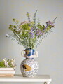 Vaza decorativa, Bloomingville, Hezha, 16.5x23.5 cm, ceramica, albastru