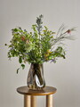 Vaza decorativa, Bloomingville, Ingolf, 19x18x26 cm, sticla, maro
