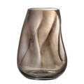 Vaza decorativa, Bloomingville, Ingolf, 19x18x26 cm, sticla, maro