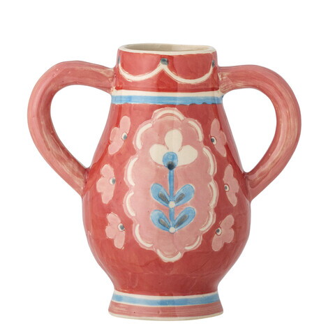Vaza decorativa, Bloomingville, Odina, 11x15 cm, ceramica, roz