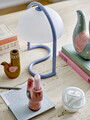 Vaza decorativa, Bloomingville, Trudy, 19x7.5x19 cm, ceramica, albastru