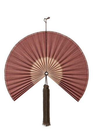Decoratiune de perete, Bloomingville, Jaime, 75x70 cm, bambus, roz