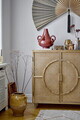 Decoratiune de perete, Bloomingville, Jaime, 150x110 cm, bambus/bumbac, negru