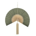 Decoratiune de perete, Bloomingville, Jaime, 75x70 cm, bambus, verde