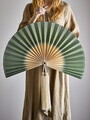 Decoratiune de perete, Bloomingville, Jaime, 75x70 cm, bambus, verde