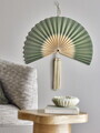 Decoratiune de perete, Bloomingville, Jaime, 75x70 cm, bambus, verde