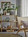Decoratiune de perete, Bloomingville, Longton, 45x65 cm, lana/lemn de mango, verde