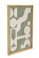 Decoratiune de perete, Bloomingville, Longton, 45x65 cm, lana/lemn de mango, verde