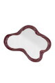 Oglinda decorativa, Bloomingville, Violeta, 47x7x62 cm, polirasina, rosu