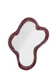 Oglinda decorativa, Bloomingville, Violeta, 47x7x62 cm, polirasina, rosu